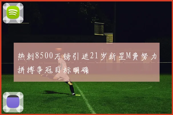 热刺8500万镑引进21岁新星M费努力拼搏争冠目标明确